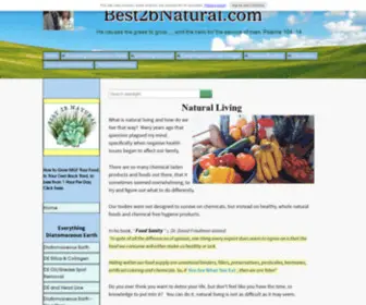 Best2Bnatural.com(Natural living in daily habits) Screenshot