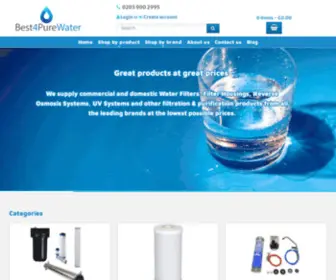 Best4Purewater.co.uk(Replacement Water Filters) Screenshot