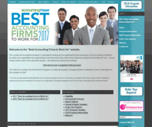 Bestaccountingfirmstoworkfor.com(Best Accounting Firms to Work for) Screenshot