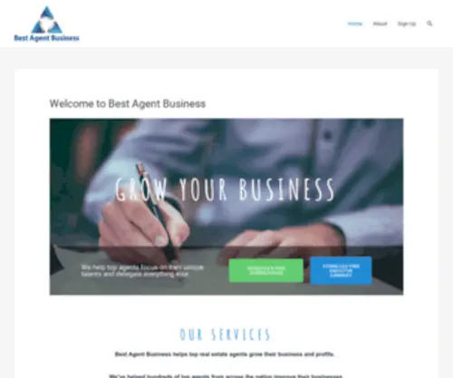 Bestagentbusiness.com(Business Assistants for Top Agents) Screenshot