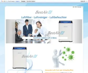 Bestair-Deutschland.de(Luftqualität) Screenshot