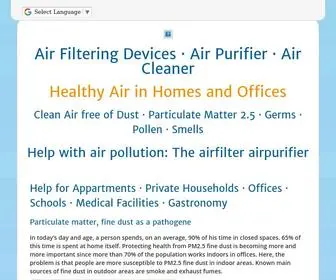 Bestair-Germany.com(Air Filter Devices) Screenshot