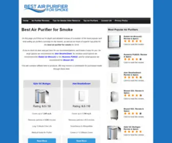 Bestairpurifierforsmoke.com(Best Air Purifier for SmokeBuyers Guide) Screenshot