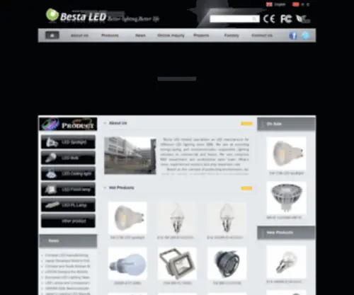 Bestaled.com(LED r7s lights) Screenshot