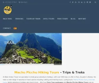 Bestandestravel.com(Best Inca Trail to Machu Picchu) Screenshot