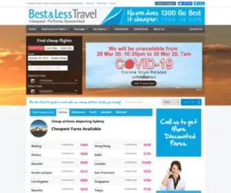 Bestandlesstravel.com.au(Cheapest Airfares Guaranteed) Screenshot