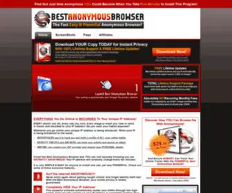 Bestanonymousbrowser.com(The Fast Easy & Powerful Anonymous Browser) Screenshot
