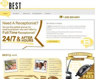 Bestanswering.com(BEST Answering™) Screenshot