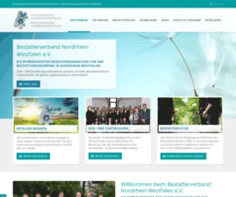 Bestatter-NRW.de(Willkommen beim Bestatterverband Nordrhein) Screenshot