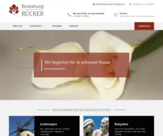 Bestattung-Ruecker.at(Startseite) Screenshot