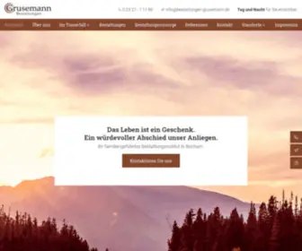 Bestattungen-Grusemann.de(Bestattungen im Raum Bochum) Screenshot