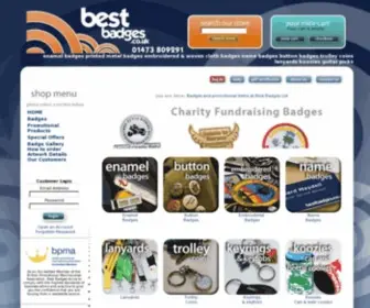 Bestbadges.co.uk(Badges and Promotional Items at Best Badges Ltd) Screenshot