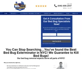 Bestbedbugexterminatornyc.com(Bed Bug Exterminator NYC) Screenshot