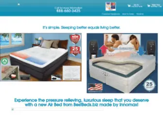 Bestbeds.biz(Adjustable Sleep Air Beds by Innomax including Medallion) Screenshot