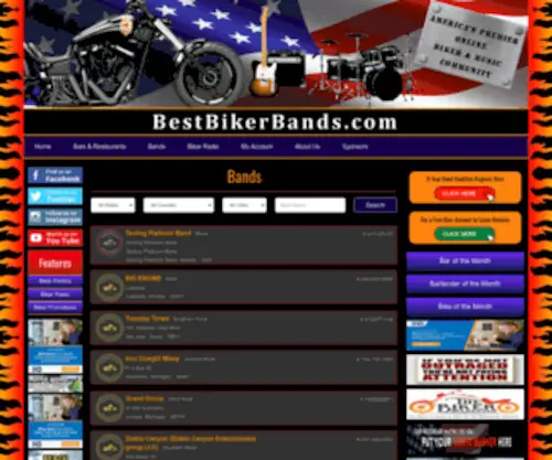 Bestbikerbands.com(Bestbikerbands) Screenshot