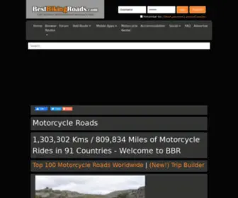 Bestbikingroads.de(17236 Motorrad Treffen und Motorradtouren) Screenshot