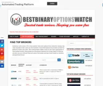 Bestbinaryoptionswatch.com(FIND TOP BROKERS) Screenshot