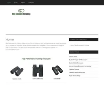 Bestbinocularsforhunting.com(Best Binoculars for Hunting) Screenshot