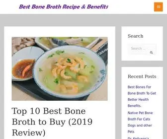 Bestbonebrothrecipe.com(Bone Broth) Screenshot