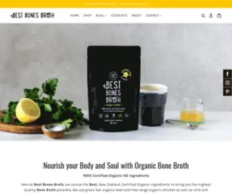 Bestbonesbroth.co.nz(The Best New Zealand Certified Organic Bone Broth) Screenshot