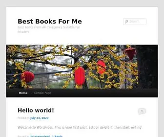 Bestbooksforme.com(Best Books For Me) Screenshot