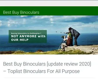 Bestbuybinoculars.com(Best Buy Binoculars inBinocular Reviews and Buying Guide) Screenshot