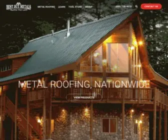 Bestbuymetals.com(Metal Roofing) Screenshot