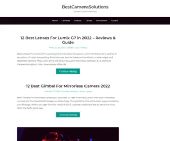 Bestcamerasolutions.com(Camera Gears & Reviews) Screenshot