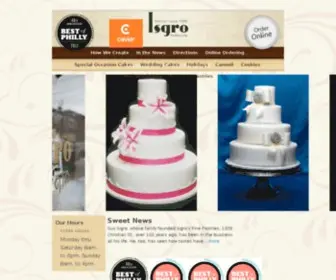 Bestcannoli.com(Isgro Pastries) Screenshot