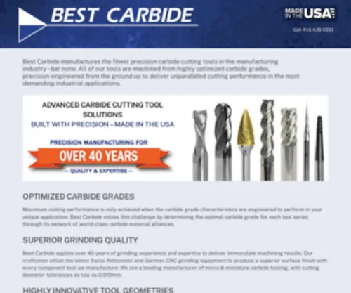 Bestcarbide.com(Best Carbide) Screenshot