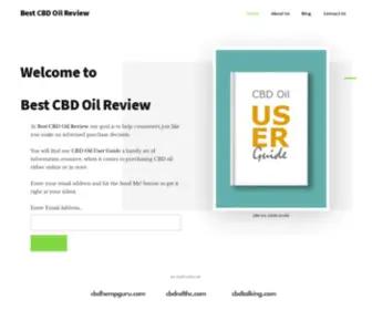 Bestcbdoilreview.com(Best CBD Oil Review) Screenshot