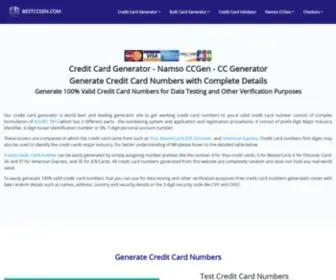 BestccGen.com(Credit Card Generator) Screenshot
