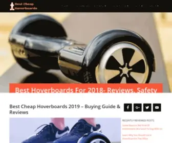 Bestcheaphoverboards.com(Best and Cheap Hoverboards 2018) Screenshot