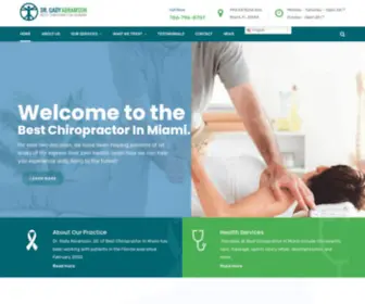 Bestchiropractorinmiami.com(Dr. Gady Abramson) Screenshot