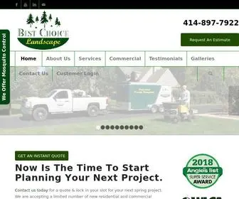 Bestchoicelandscaping.com(Milwaukee Area Lawn Care) Screenshot