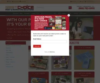 Bestchoiceprinting.com(Best Choice Print & Marketing Solutions) Screenshot