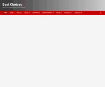 Bestchoices.net(Here you can find the best online services) Screenshot