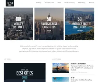 Bestcities.org(The World’s Most Comprehensive City Ranking) Screenshot