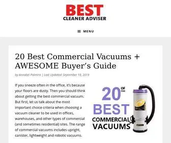 Bestcleaneradviser.com(Best Cleaners for Home and Garden) Screenshot