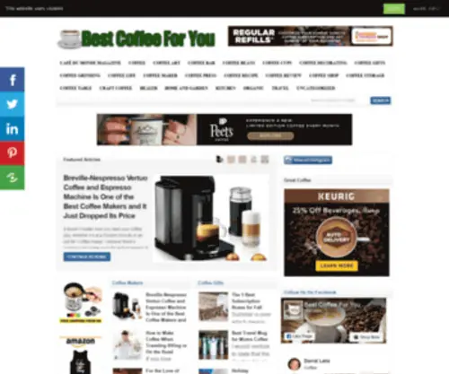Bestcoffeeforyou.com(Coffee, Coffee Gifts and Coffee Art) Screenshot