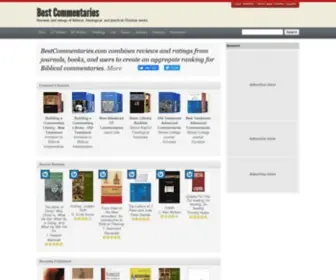 Bestcommentaries.com(Database of the best Bible commentaries. The best bible commentary) Screenshot