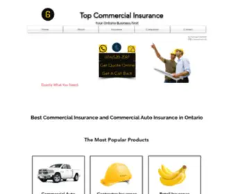 Bestcommercialinsurance.org(Commercial Auto and Business Insurance Toronto Ontario) Screenshot