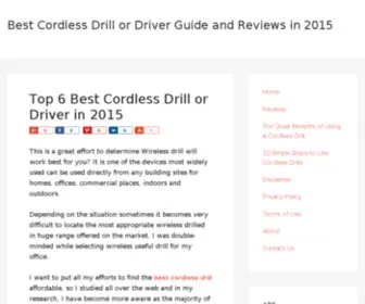 Bestcordlessdrilldriver.com(Bestcordlessdrilldriver) Screenshot