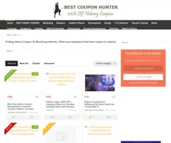 Bestcouponhunter.com(#1 100% Off Udemy Coupons Code) Screenshot