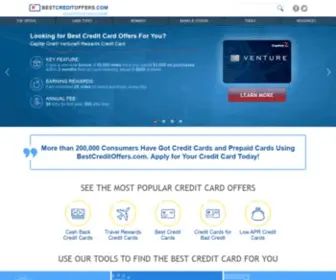 Bestcreditoffers.com(Best Offers of Credit & Prepaid Cards for Your Everyday Needs) Screenshot