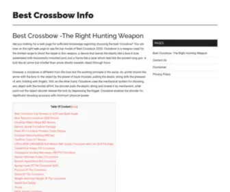 Bestcrossbowinfo.com(Best Crossbow) Screenshot