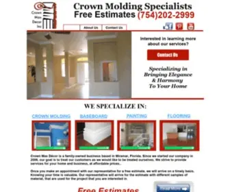 Bestcrownmoldinginstallers.com(BEST CROWN MOLDING SPECIALISTS CORAL SPRINGS FL) Screenshot