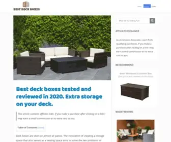 Bestdeckboxes.com(Top 5 Best Deck Boxes For Patio Reviewed InMarch)) Screenshot