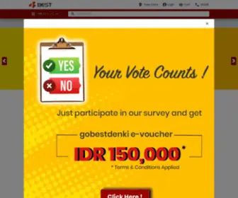 Bestdenki.co.id(BEST DENKI INDONESIA) Screenshot