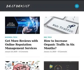 Bestdevlist.com(Contact Support) Screenshot